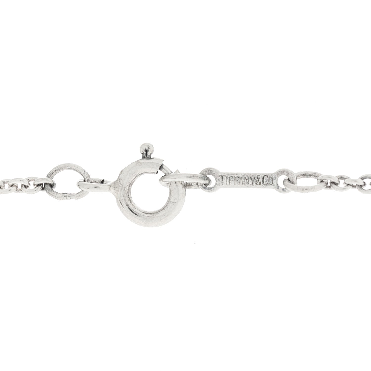 Tiffany Sterling Silver 19mm Elsa Peretti Bean Pendant Necklace 6 of 6