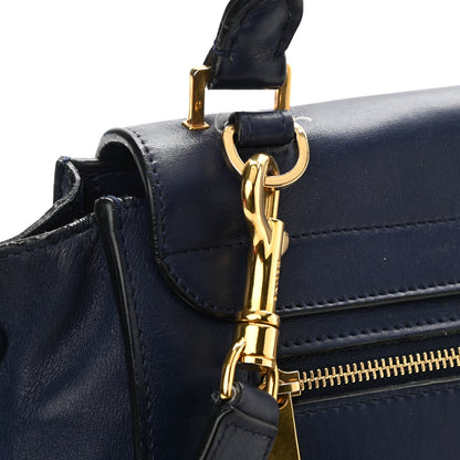 Celine Smooth Calfskin Medium Trapeze Navy Blue 8 of 8