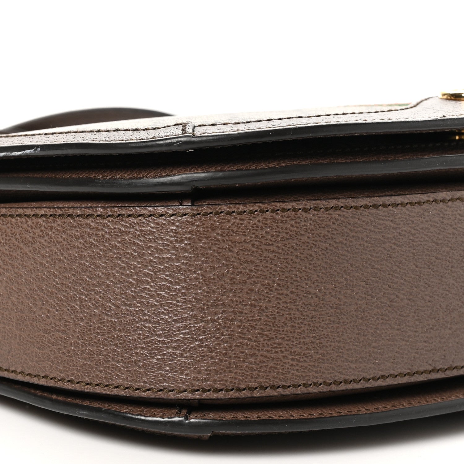 Gucci GG Supreme Monogram Web Small Ophidia Flap Messenger Bag Brown 9 of 11