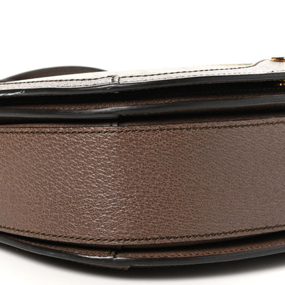 Gucci GG Supreme Monogram Web Small Ophidia Flap Messenger Bag Brown 9 of 11