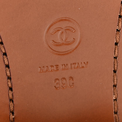 Chanel Calfskin CC Logo Mid Calf Boots 39 Brown 8 of 14