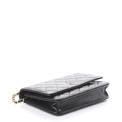 Chanel Caviar Quilted Wallet On Chain WOC Black 3 of 7