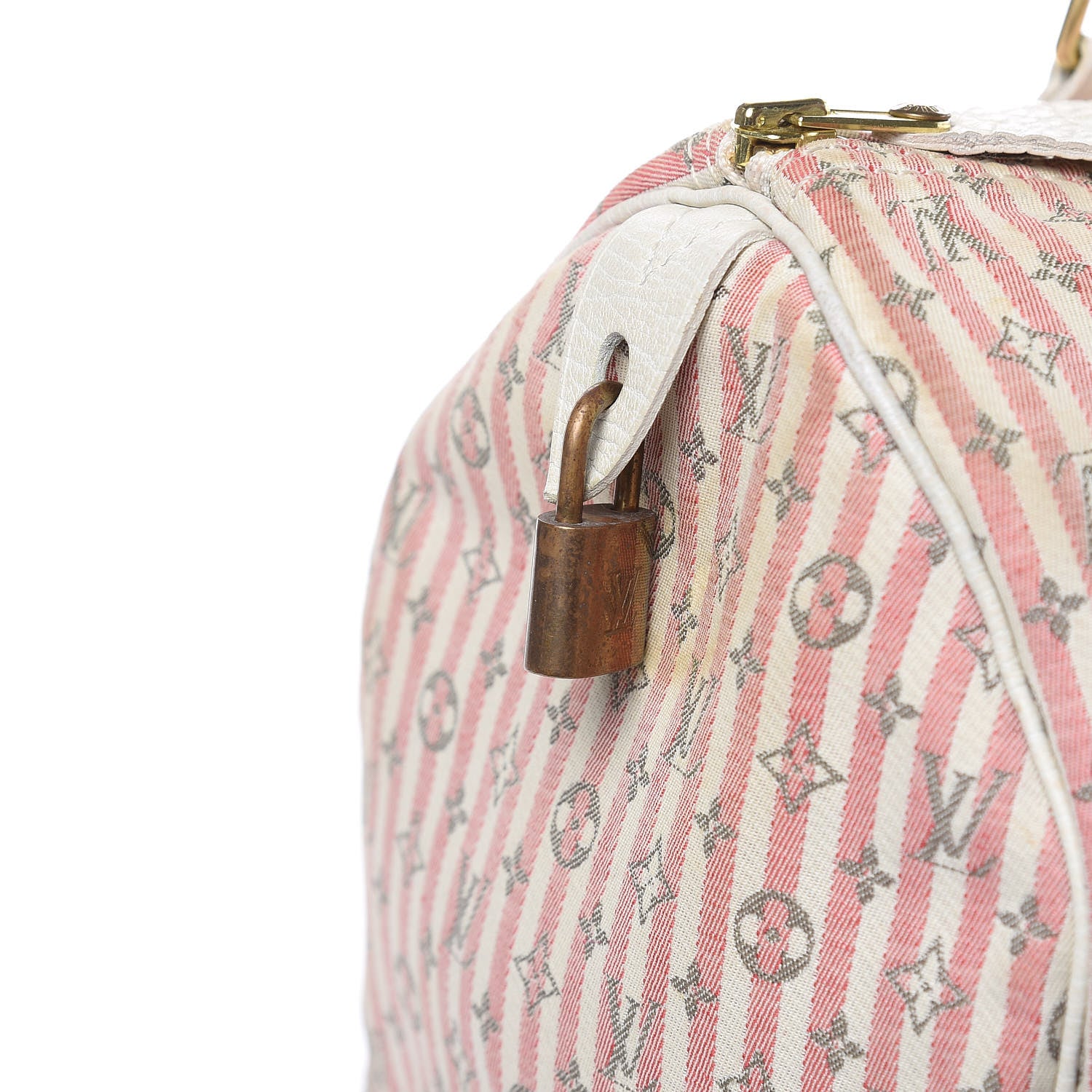 Louis Vuitton Mini Lin Croisette Speedy 30 Rouge 16 of 22