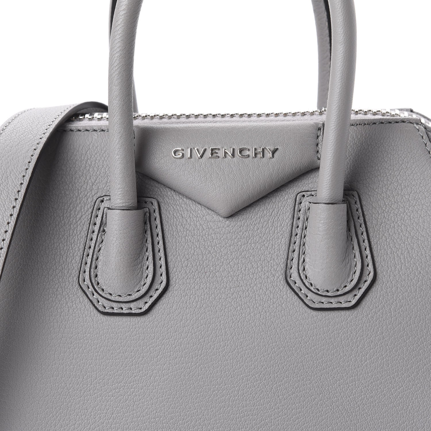 Givenchy Sugar Goatskin Mini Antigona Pearl Grey 10 of 10