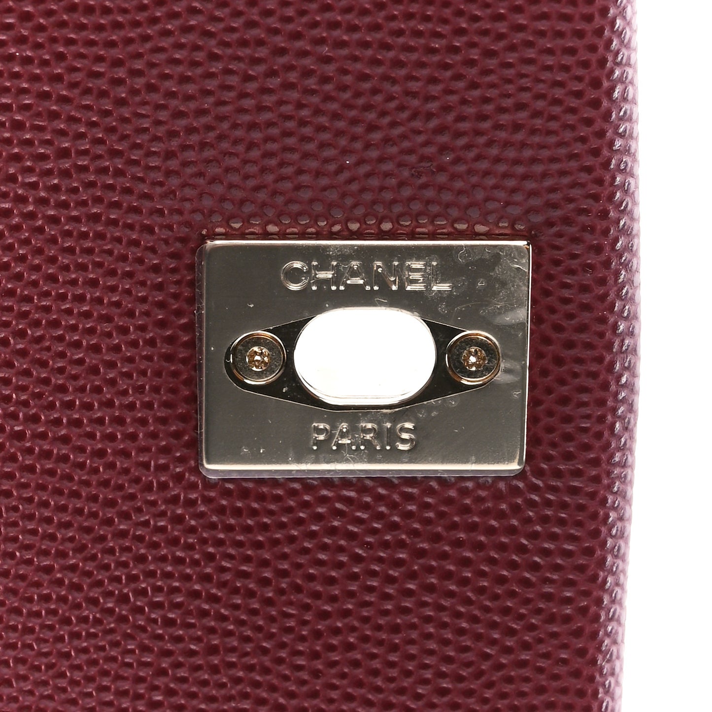 Caviar Quilted Extra Mini Coco Handle Flap Burgundy