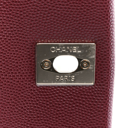 Chanel Caviar Quilted Extra Mini Coco Handle Flap Burgundy 7 of 13
