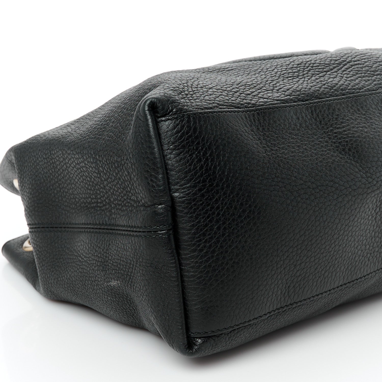 Gucci Pebbled Calfskin Medium Soho Chain Shoulder Bag Black 10 of 11