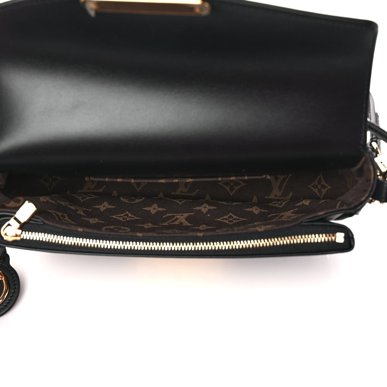 Louis Vuitton Calfskin Monogram Swing Black 5 of 8