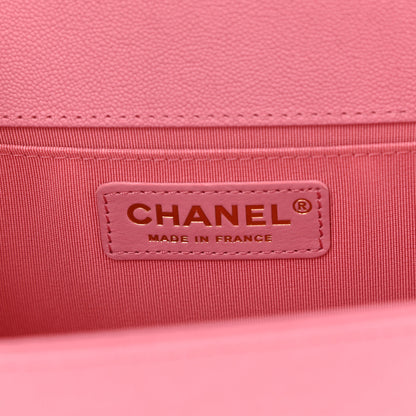 Chanel Caviar Quilted Medium Boy Flap Light Pink 6 of 9