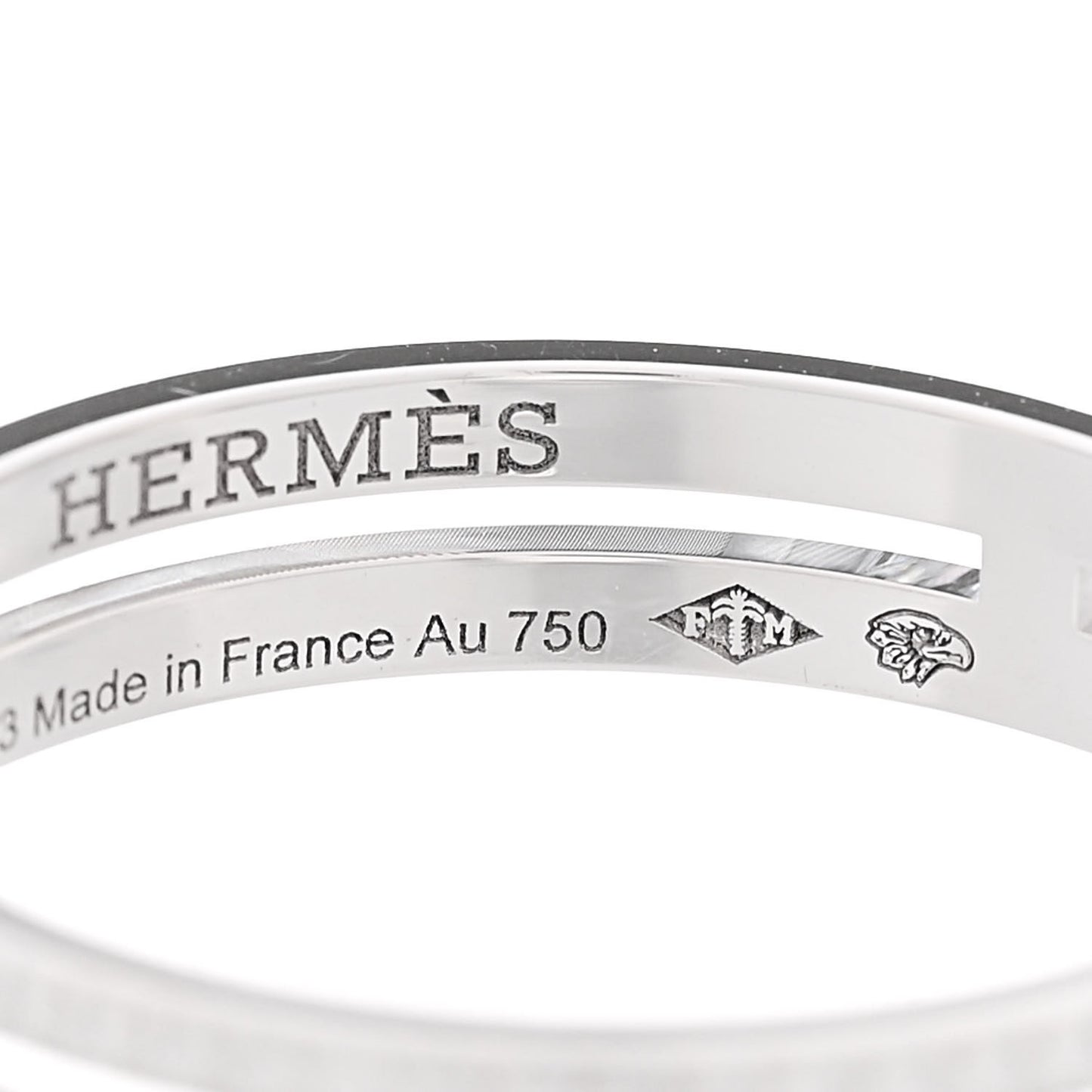 18K White Gold Diamond Ariane Wedding Band Ring 53 6.5