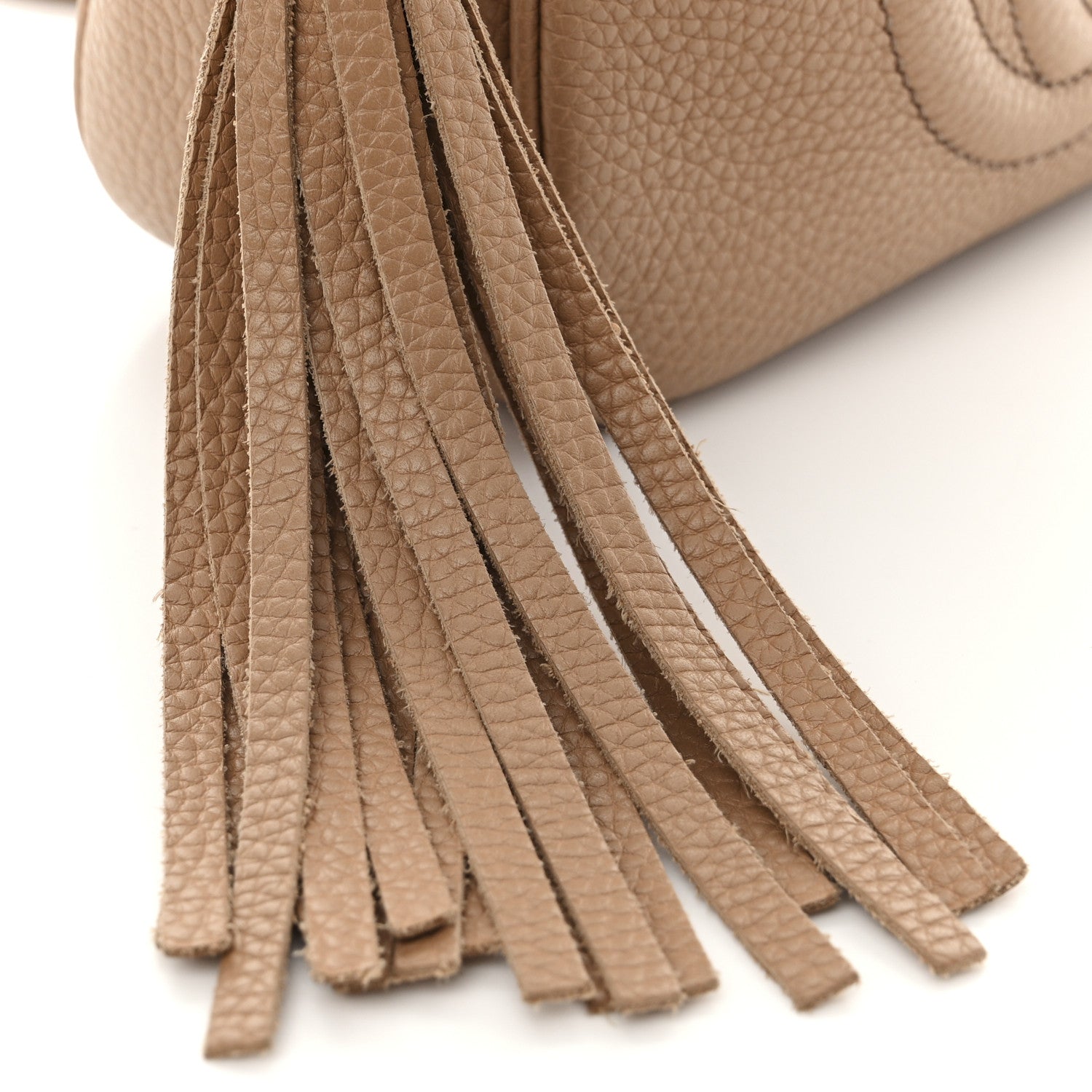 Gucci Pebbled Calfskin Small Soho Disco Bag Camelia 12 of 12