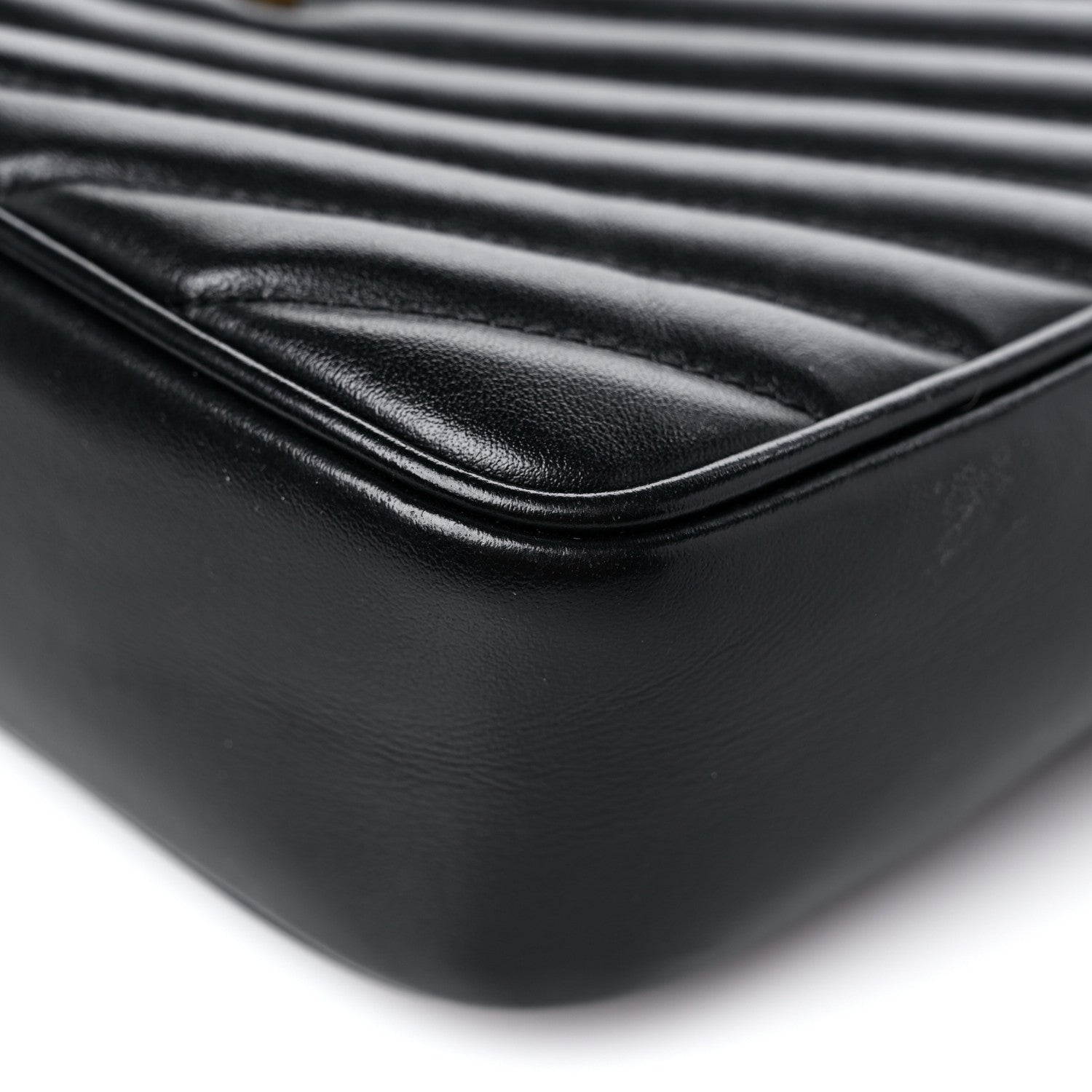 Saint Laurent Calfskin Matelasse Monogram Lou Camera Bag Black 9 of 14