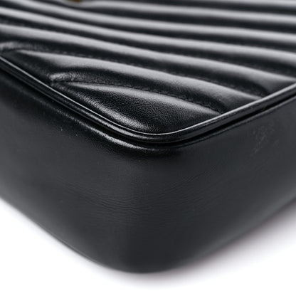 Saint Laurent Calfskin Matelasse Monogram Lou Camera Bag Black 9 of 14