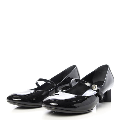 Louis Vuitton Patent Uniformes Silhouette 40mm Pumps 36.5 Black 3 of 9