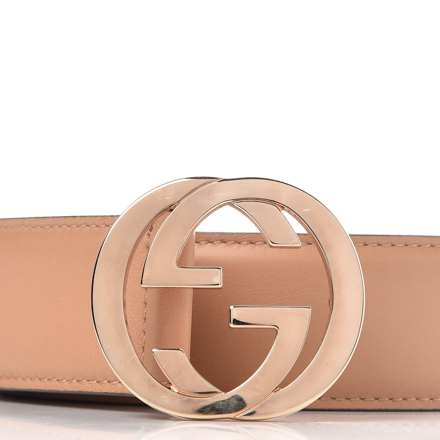 Calfskin Interlocking G 37mm Belt 100 40 Camelia