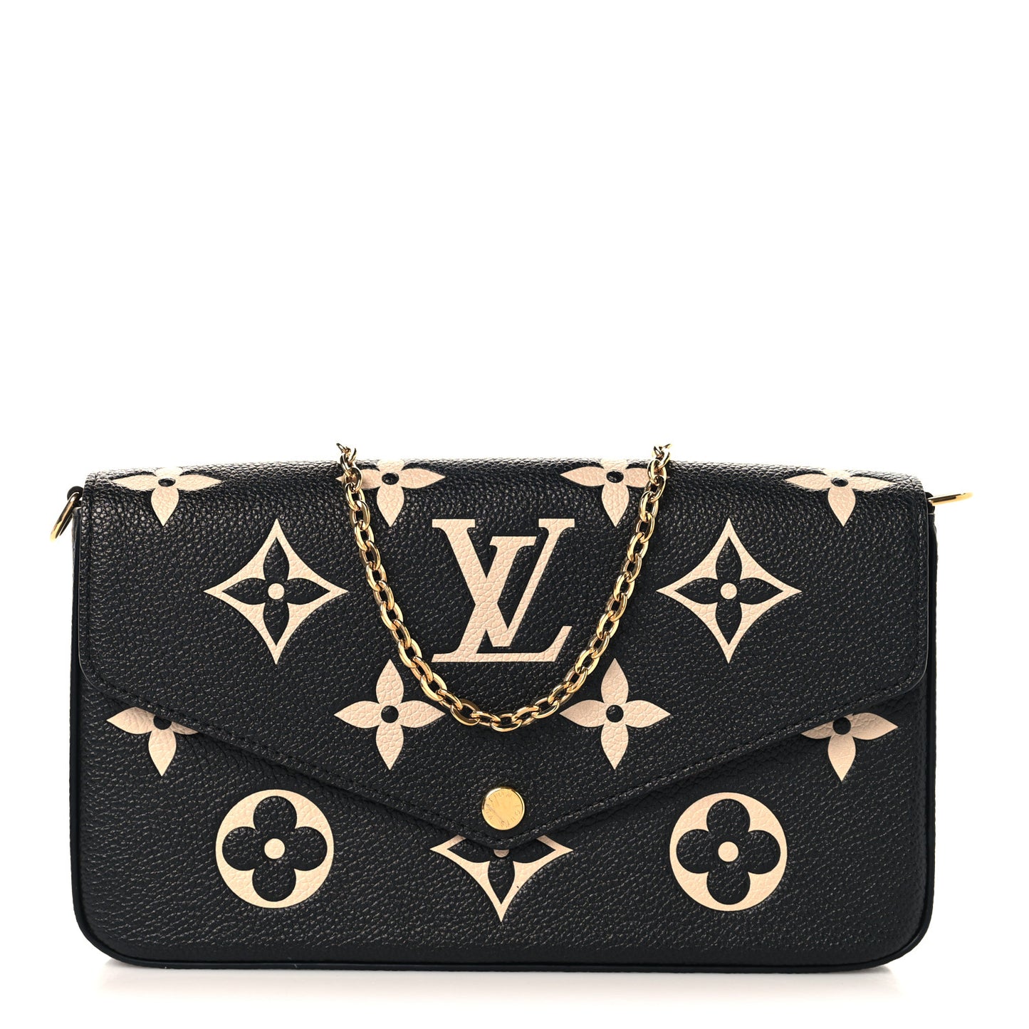 Empreinte Monogram Giant Felicie Pochette Black Beige