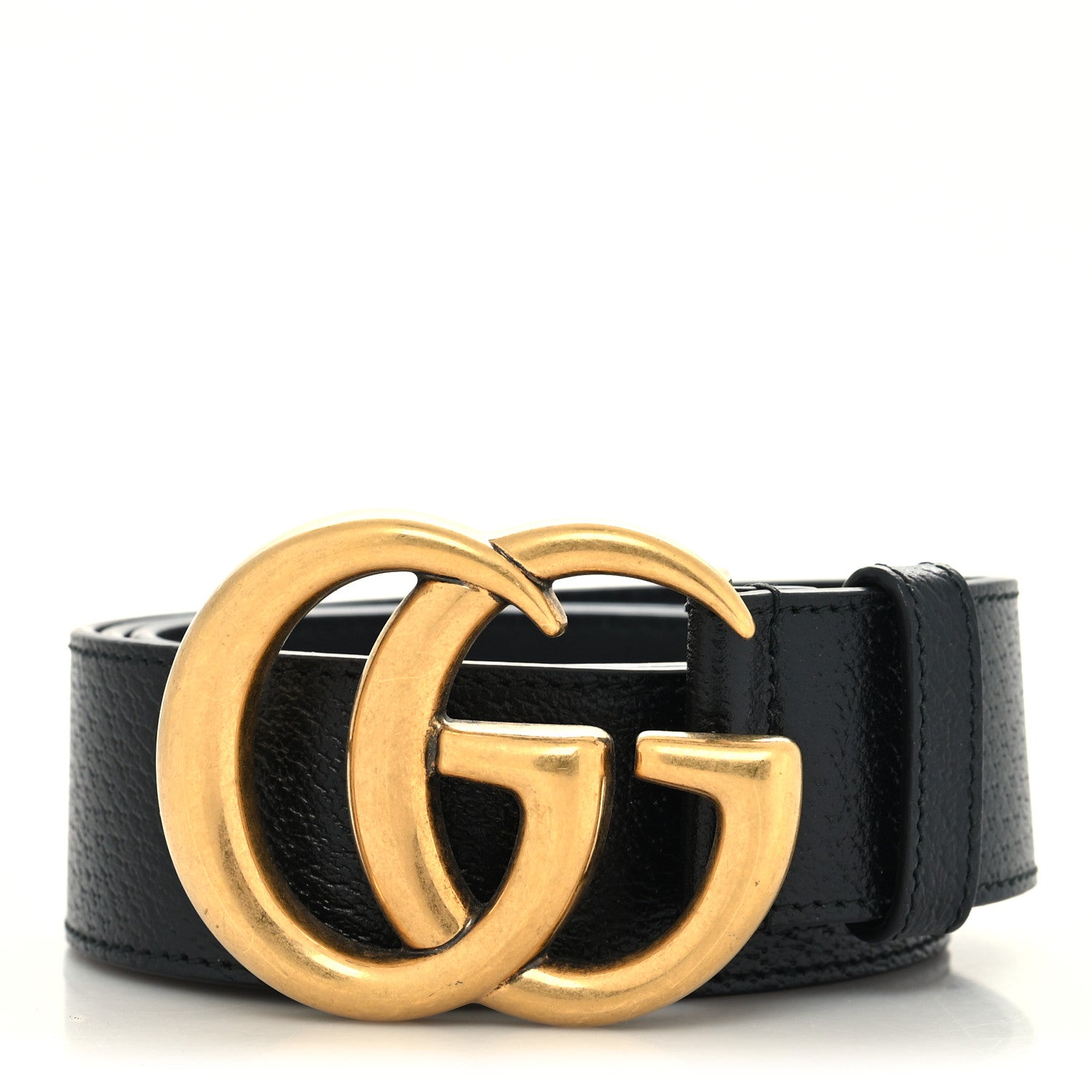 Gucci Textured Calfskin Double G 40mm Belt 85 34 Black 1 of 5