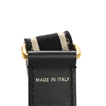 Christian Dior Canvas Embroidered Shoulder Strap Black 5 of 8