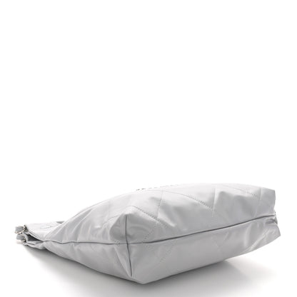 Chanel Shiny Calfskin Quilted Small Chanel 22 Grey 5 of 11