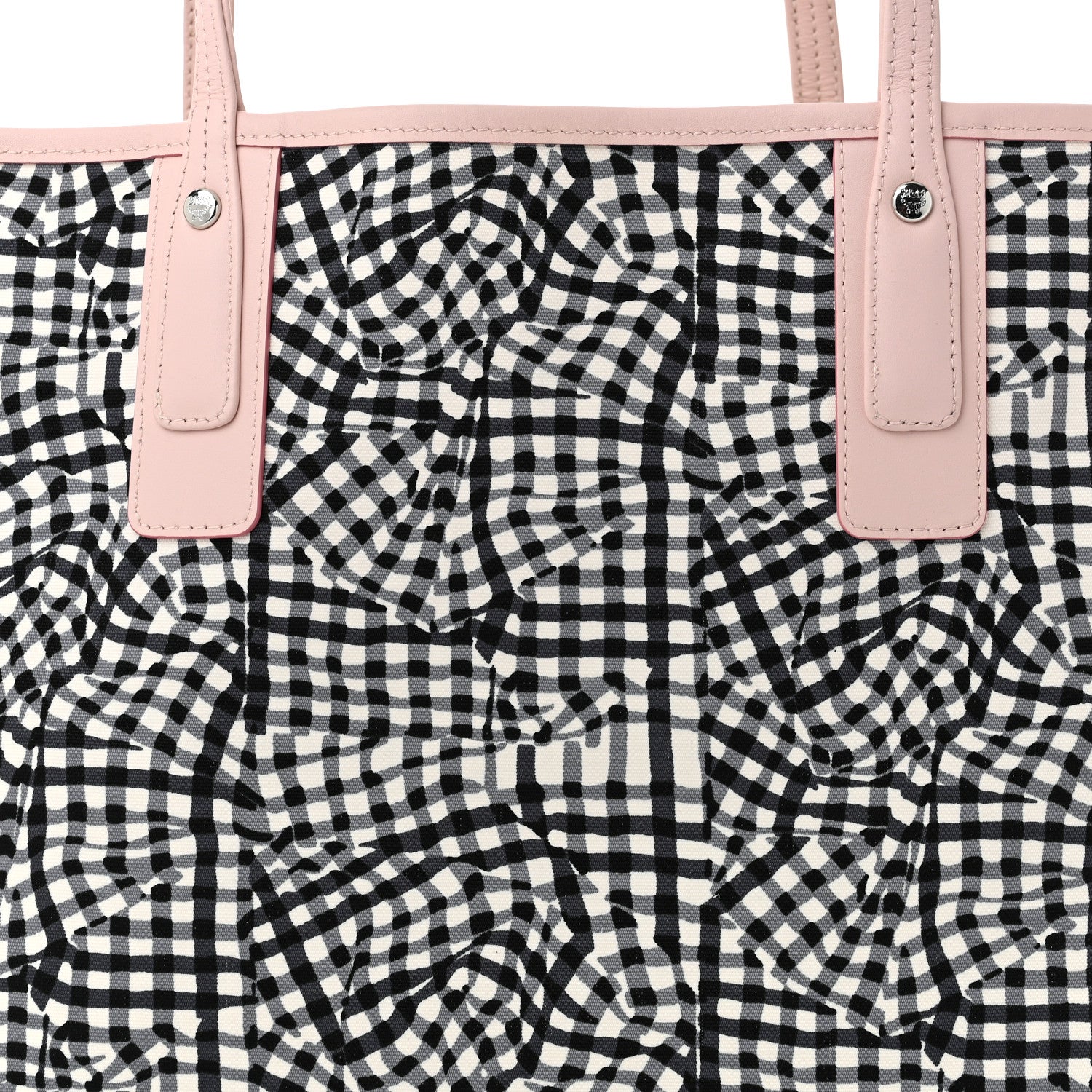 MCM Visetos Medium Liz Reversible Shopper Tote White Soft Pink 14 of 22