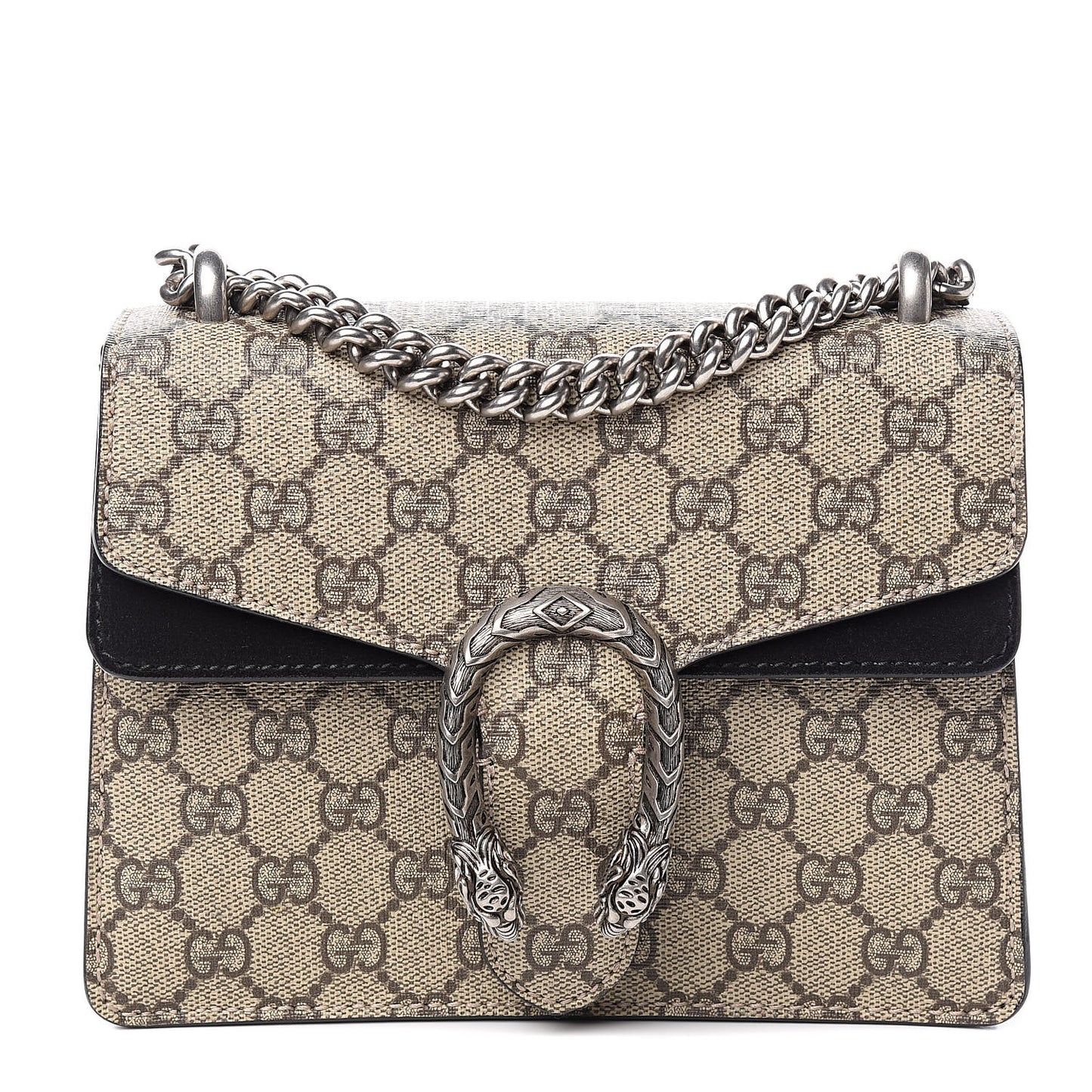 GG Supreme Monogram Mini Dionysus Shoulder Bag Black