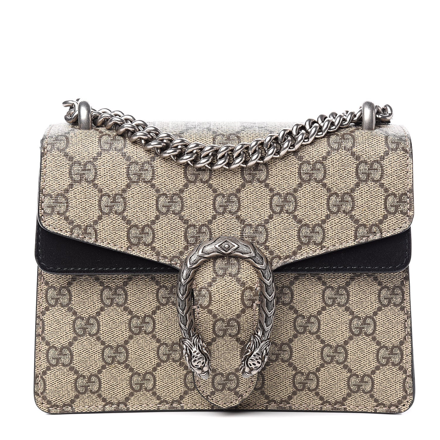 Gucci GG Supreme Monogram Mini Dionysus Shoulder Bag Black 1 of 13