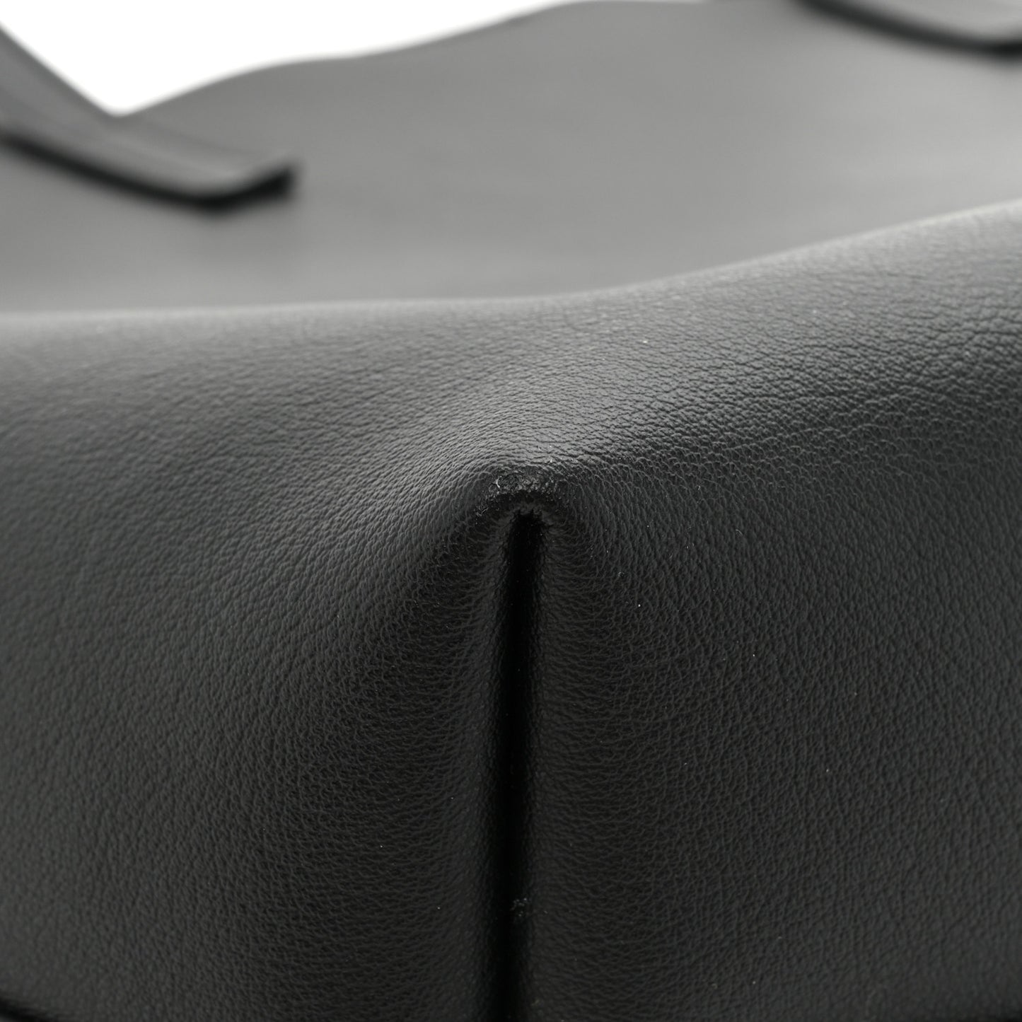 Calfskin Large Shopping Tote Black