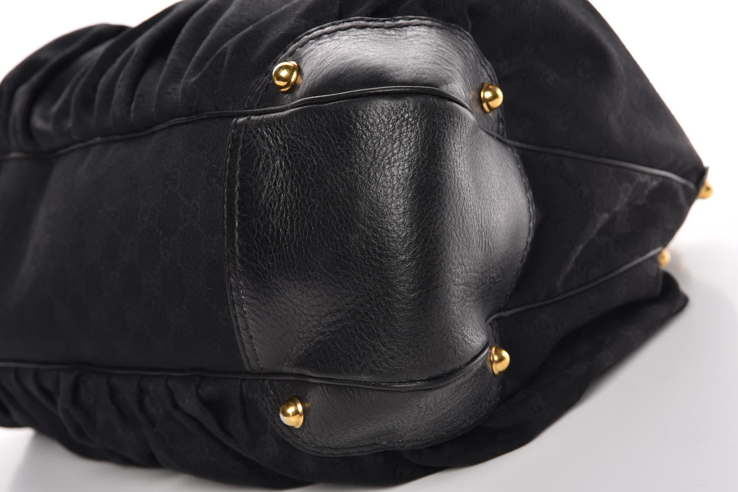 Gucci Monogram Large Jockey Hobo Black 9 of 11