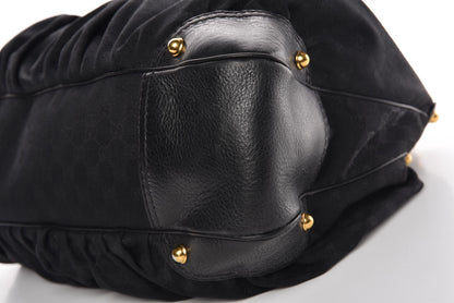 Gucci Monogram Large Jockey Hobo Black 9 of 11