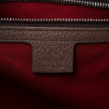 Gucci GG Supreme Monogram Textured Dollar Calfskin Medium Detail Tote Beige Ebony New Acero 6 of 11