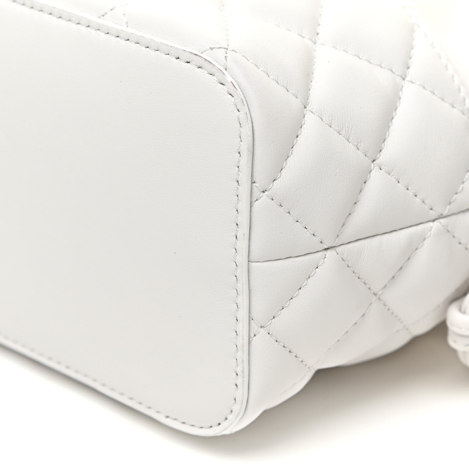 Versace Nappa Quilted Medusa Bucket Bag White 9 of 9