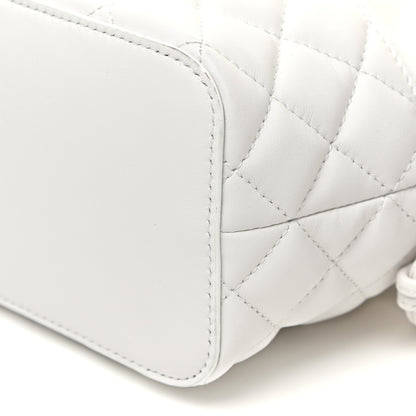 Versace Nappa Quilted Medusa Bucket Bag White 9 of 9