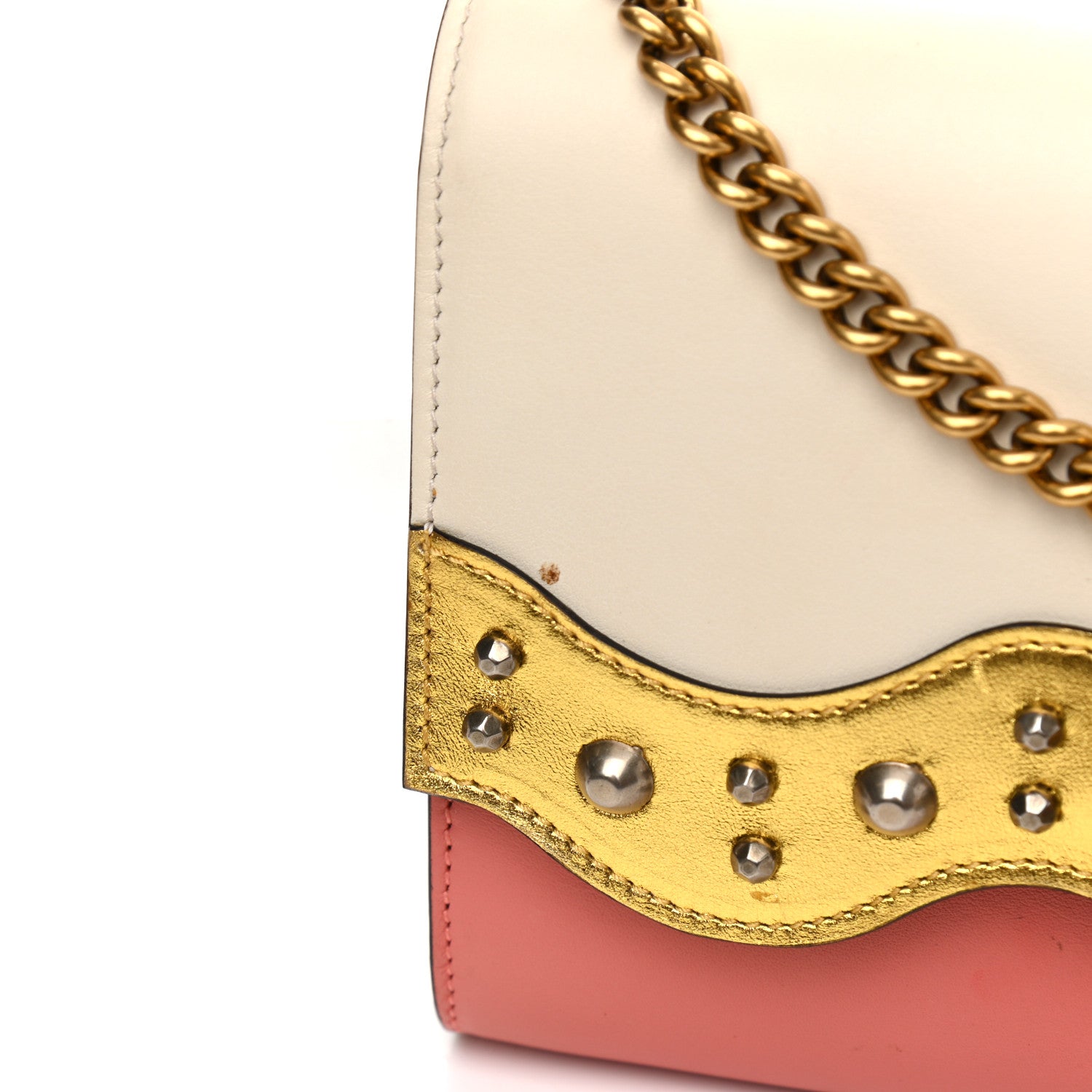 Gucci Calfskin Animalier Broadway Clutch Pink 12 of 12