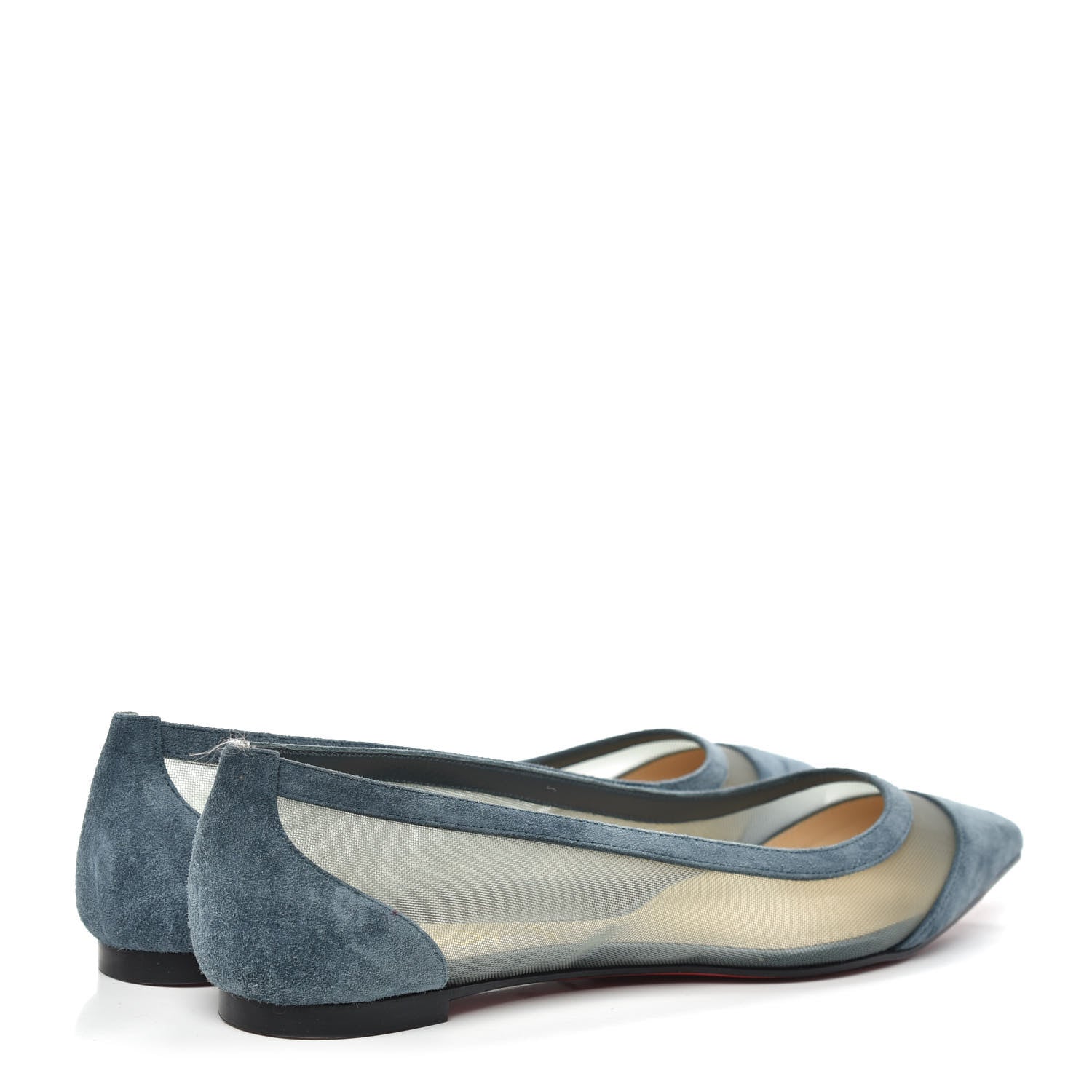 Christian Louboutin Veau Velours Rete Galativi Flats 39.5 Tempete 4 of 8