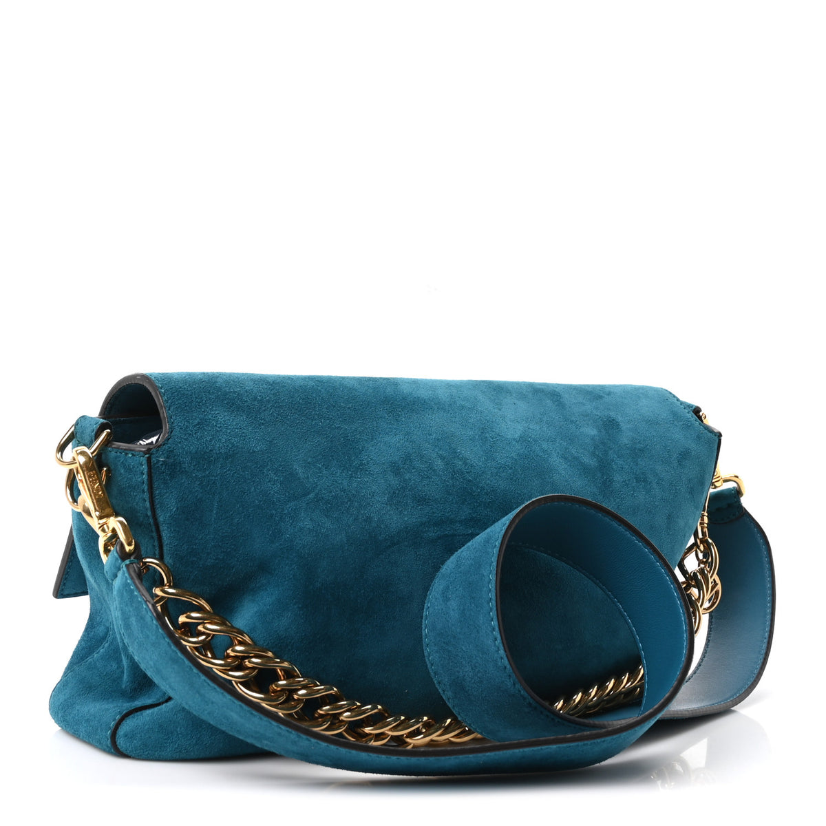 Fendi Chamois Large Baguette Ottanio 3 of 10