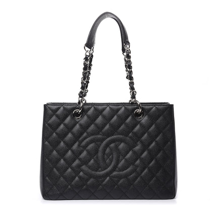 Chanel Caviar Quilted Grand Shopping Tote GST Black 1 of 11