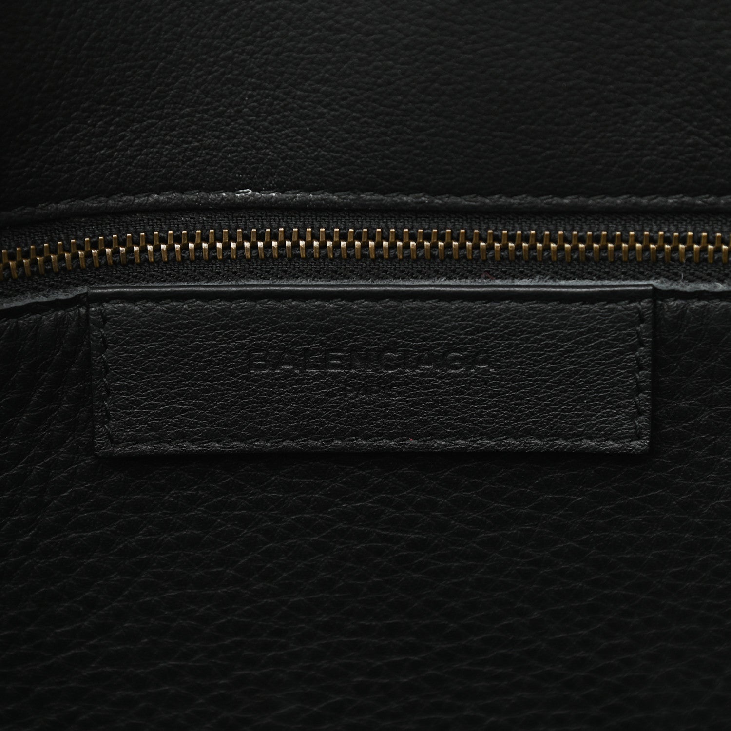 Balenciaga Calfskin Blackout Hardware Perforated Papier B4 Tote Black 5 of 12