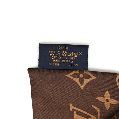 Louis Vuitton Silk Monogram Confidential Bandeau Brown 4 of 4