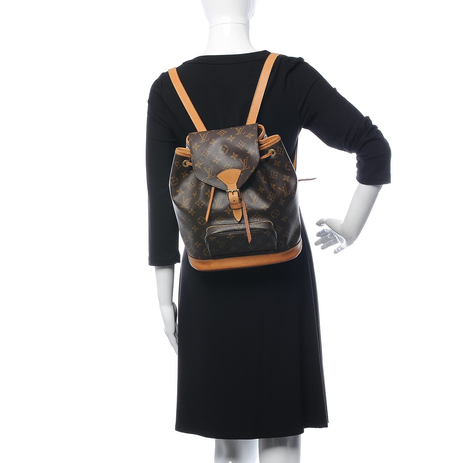 Louis Vuitton Monogram Montsouris MM Backpack 2 of 11