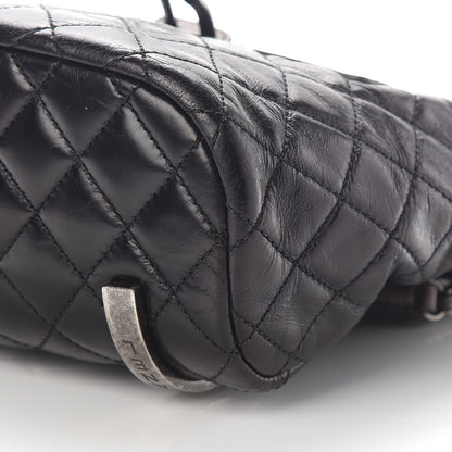 Chanel Glazed Calfskin Quilted Small Salzburg Mountain Backpack Black 9 of 9
