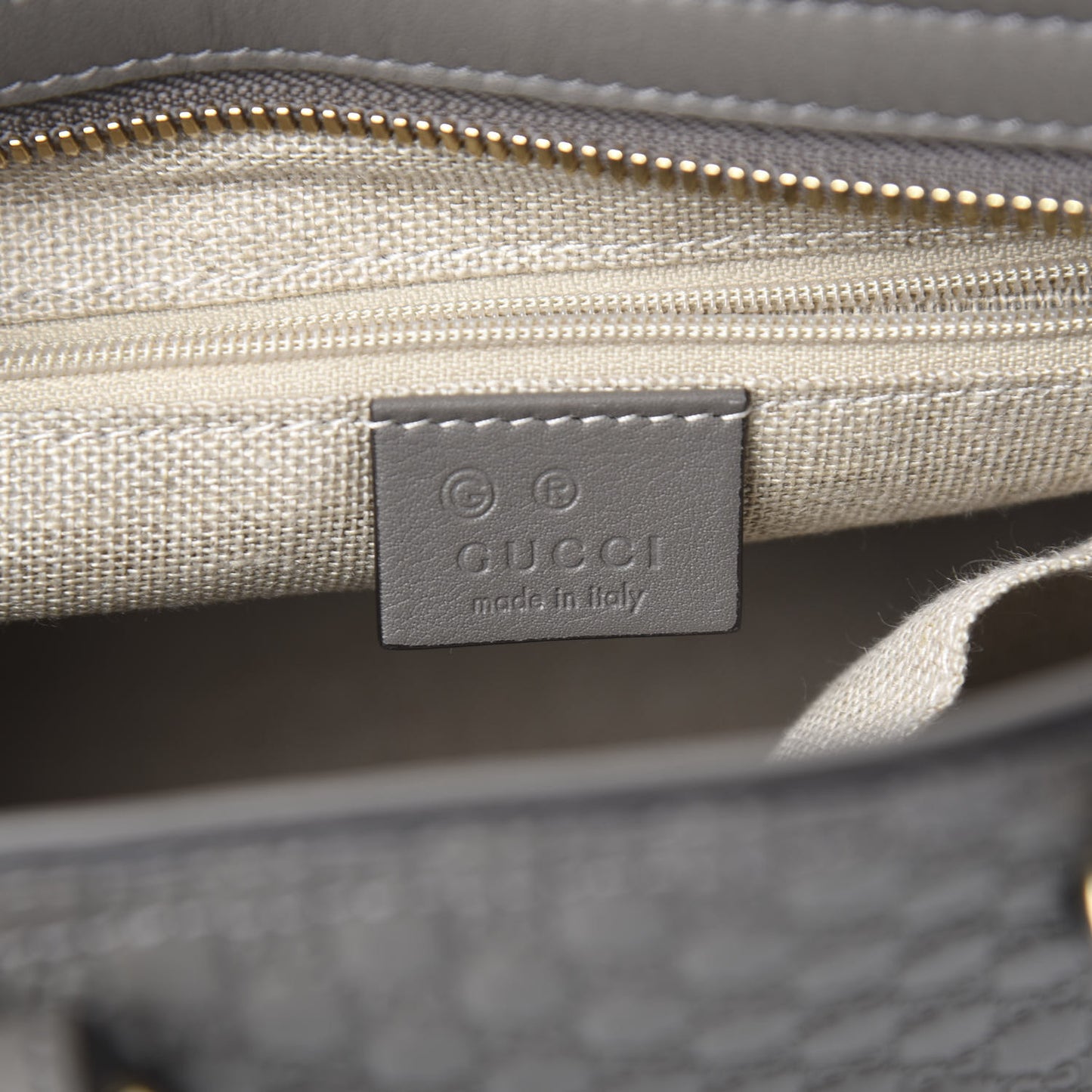 Microguccissima Small Bree Tote Graphite