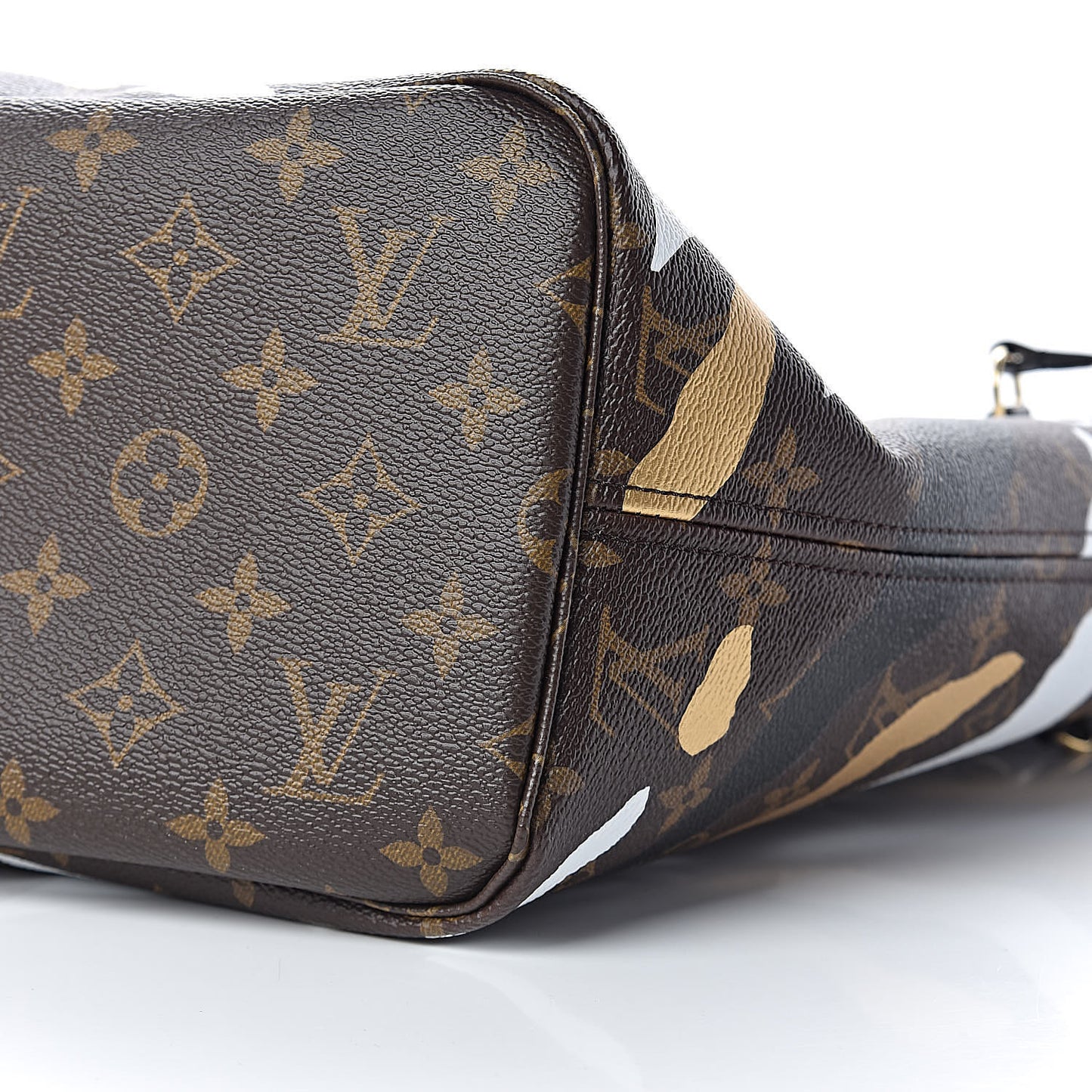 X LOL Monogram Neverfull MM Gold Silver