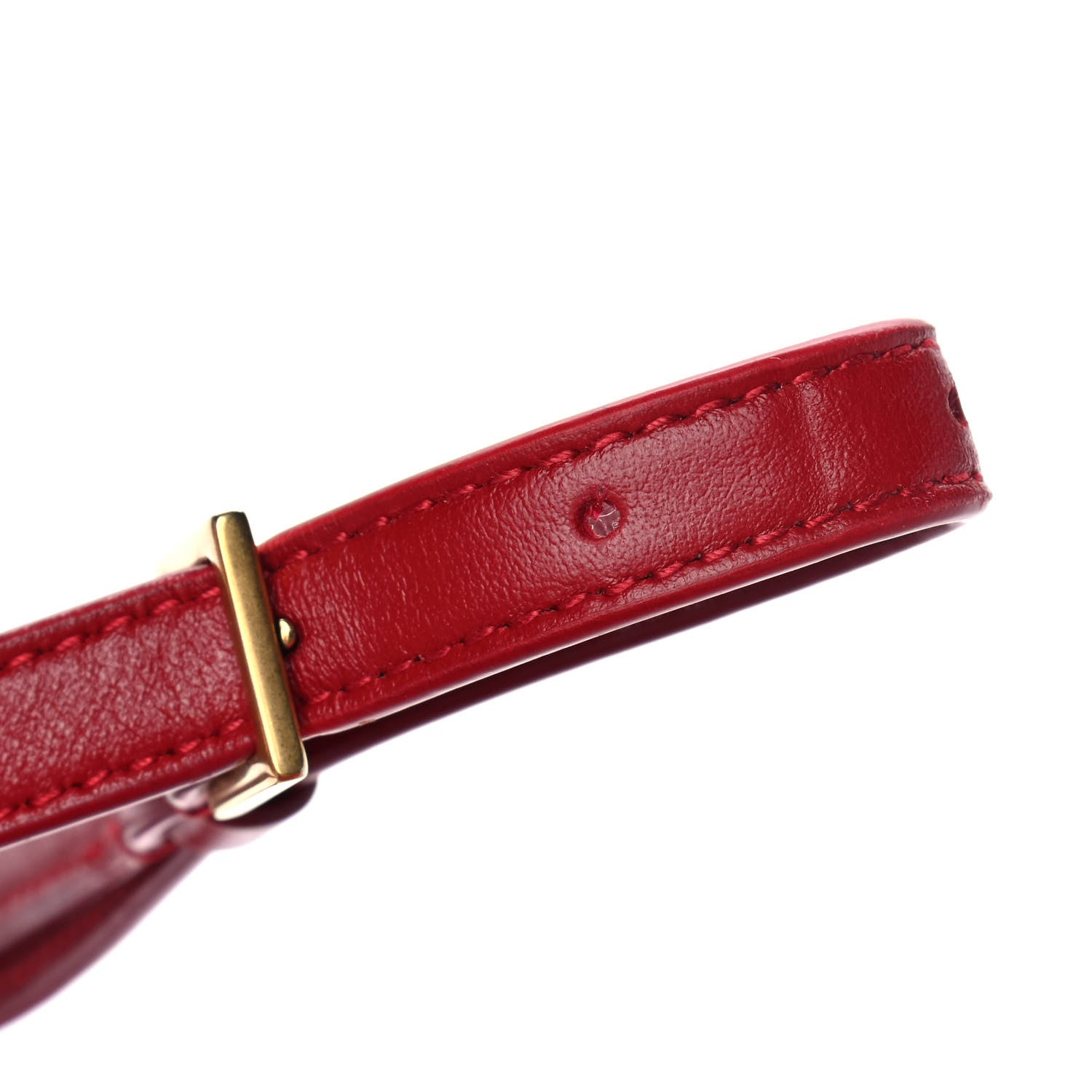 Saint Laurent Calfskin Matelasse Monogram Lou Camera Bag Red 12 of 15