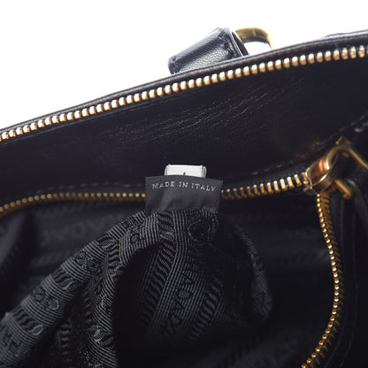 Prada Tessuto Nylon Jacquard Logo Tote Black 7 of 10