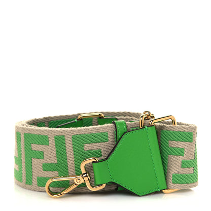 Fendi Canvas Calfskin FF 1974 Strap You Green 1 of 4