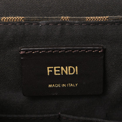 Fendi Zucca Vitello Elite Messenger Bag Tobacco Ecstasy 5 of 6