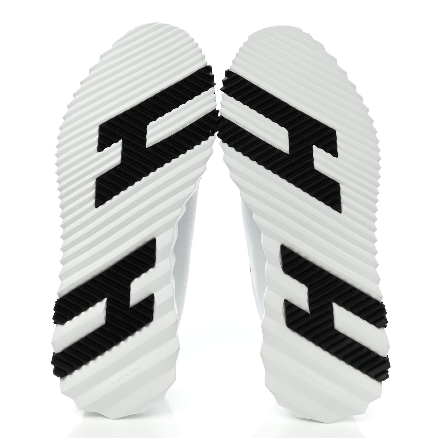 Goatskin Suede Goatskin Bouncing Sneakers 37 White Black