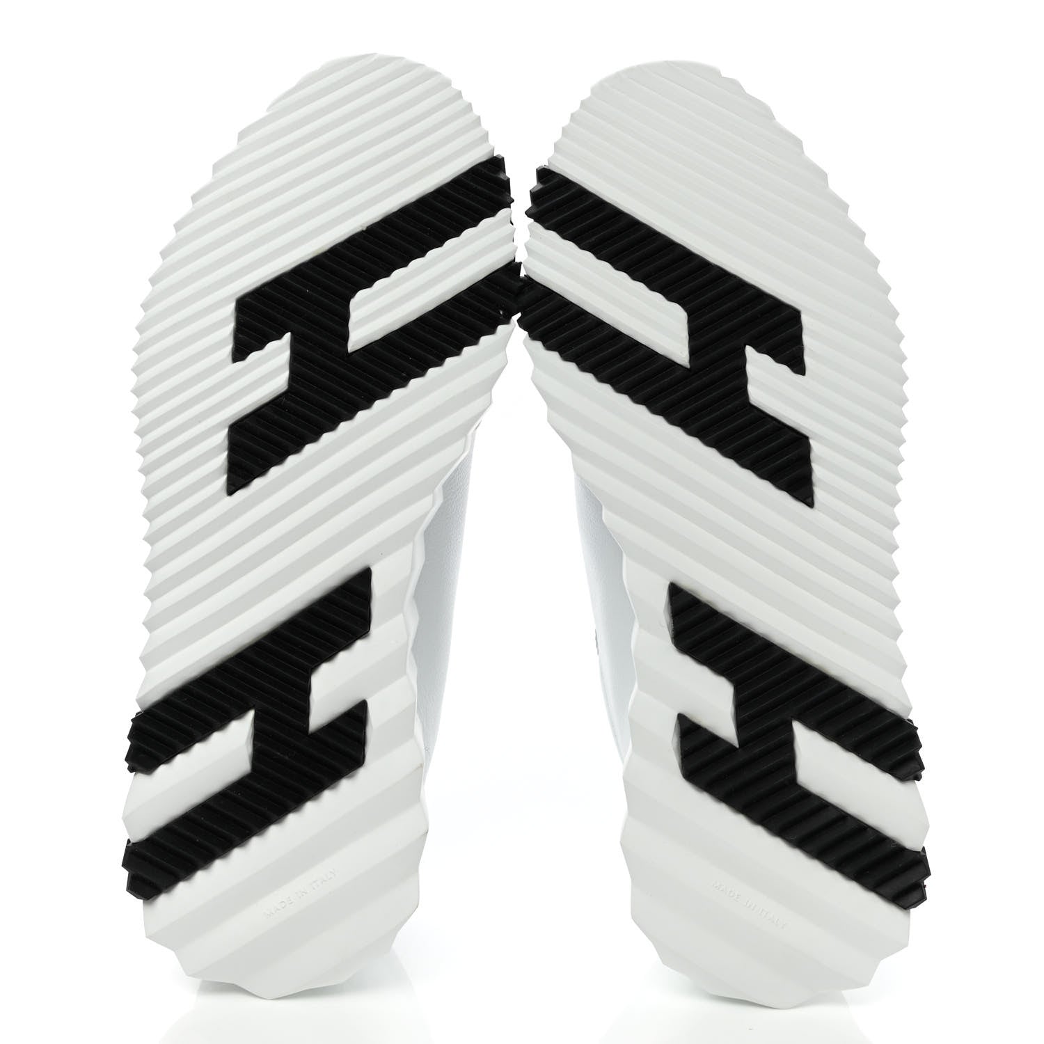 Hermes Goatskin Suede Goatskin Bouncing Sneakers 37 White Black 5 of 9