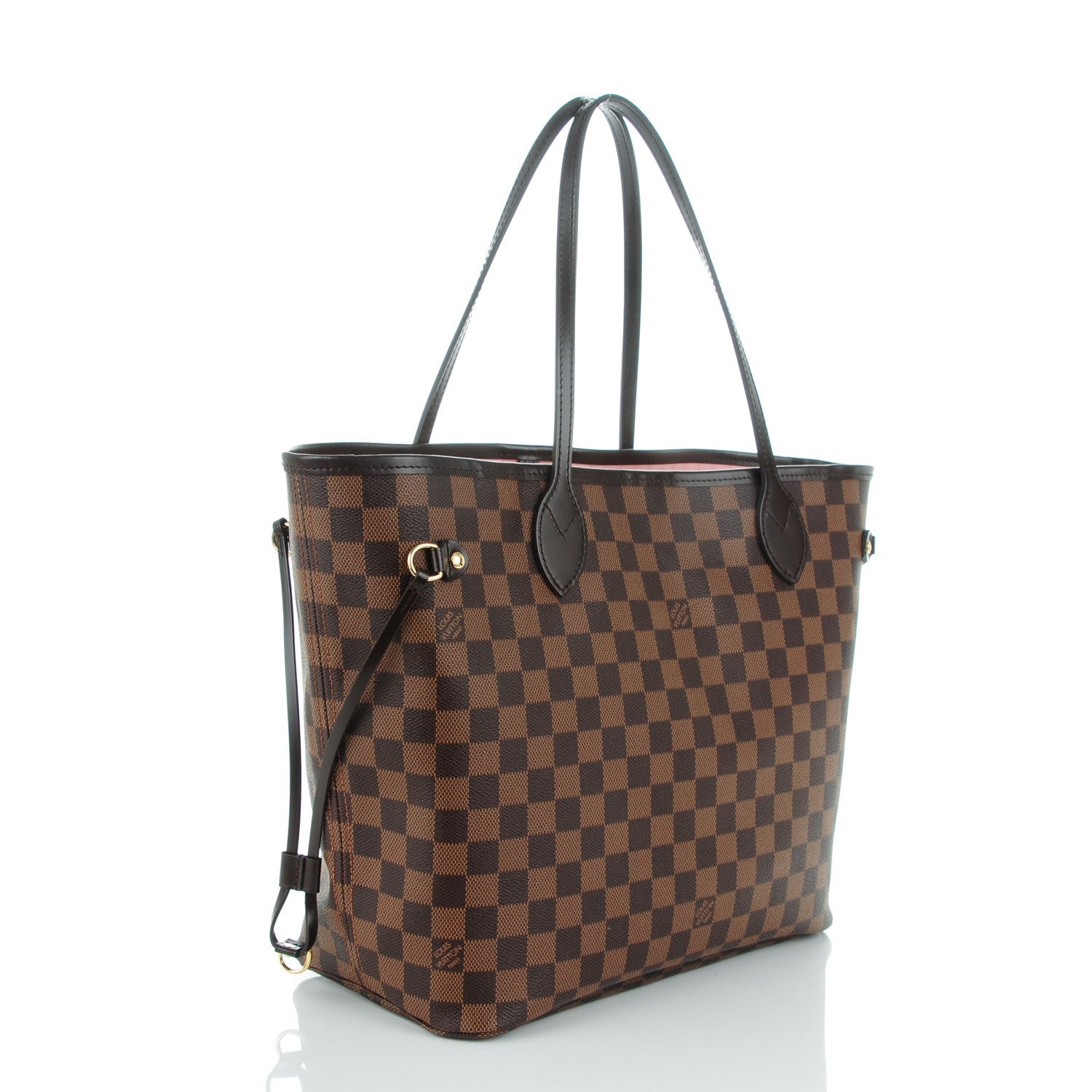 Louis Vuitton Damier Ebene Neo Neverfull MM Rose Ballerine 3 of 8