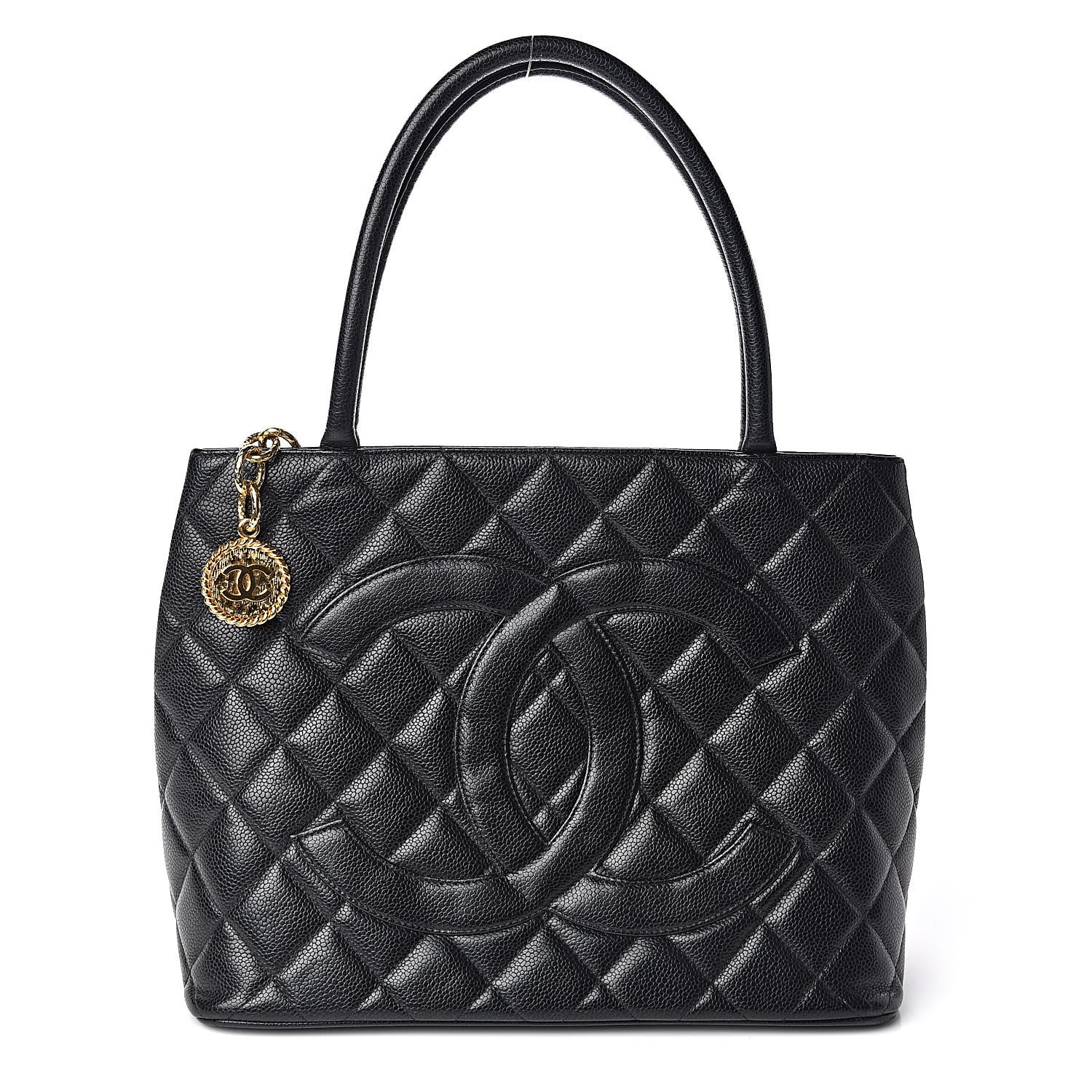 Chanel Caviar Quilted Medallion Tote Black 1 of 12